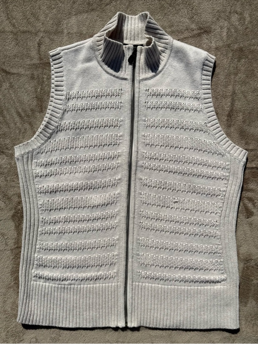 Pendleton sleeveless full-zip cotton sweater vest
